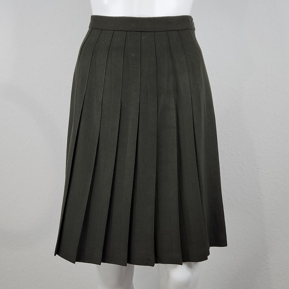 Vintage Wool Pleated Skirt Size Small - Picture 8 of 8